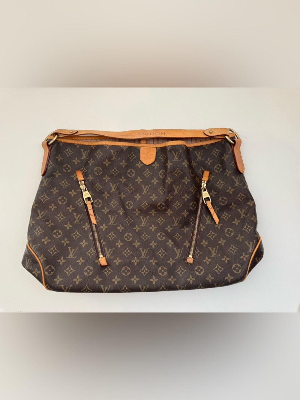 LUXE Delightful GM Monogram Canvas Shoulder Bag Hobo $500